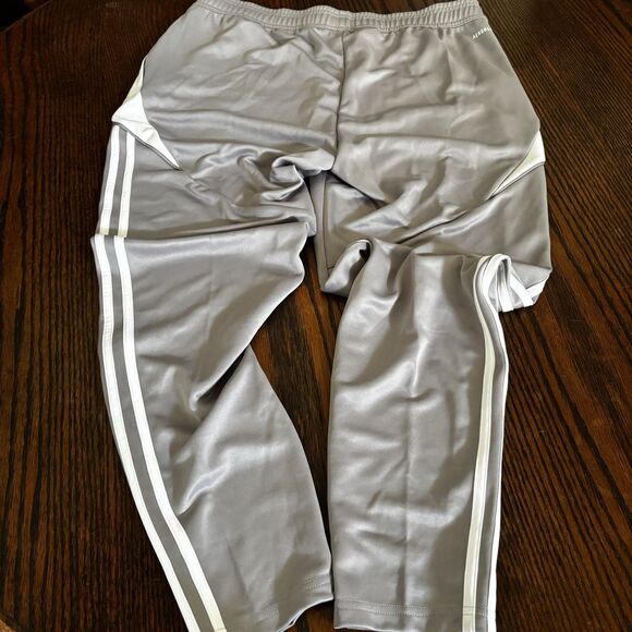 Adidas Tiro 24 Women's Large Regis RU Soccer Patch Zip Ankle Pants Gray Athletic - Picture 3 of 12